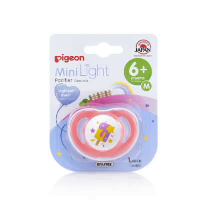 Picture of PIGEON MINI LIGHT PACIFIER M/SIZS +6 MONTHS