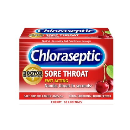 Picture of CHLORASEPTIC CHERRY LOZENGES 18S
